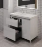 Тумба под раковину Aquanet Nova Lite 2.0 100 L 346341 цвет Белый глянец
