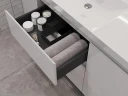 Тумба под раковину Aquanet Nova Lite 2.0 100 L 346341 цвет Белый глянец
