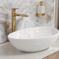 Смеситель для раковины WasserKRAFT Neckar 2103H Золото глянцевое латунь
