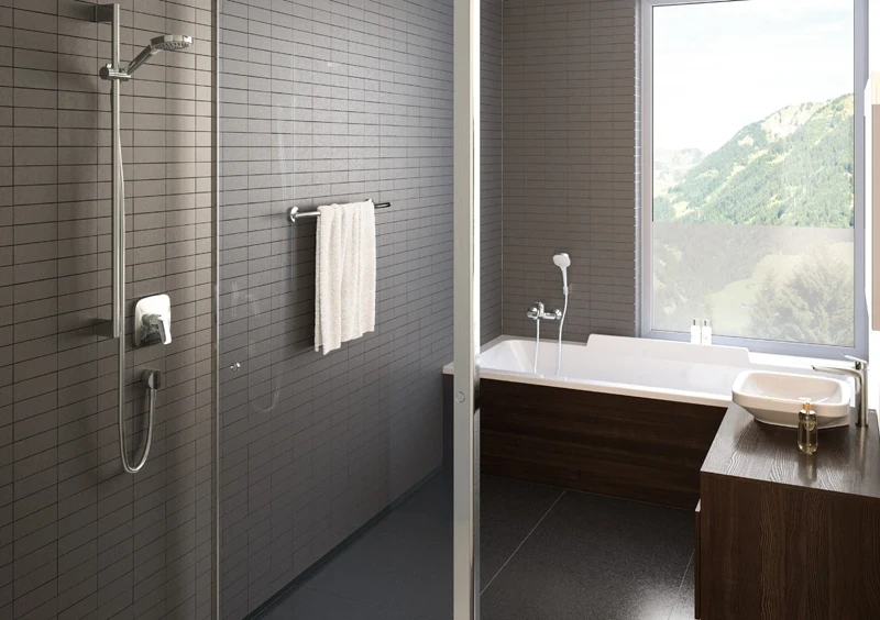 Душевой гарнитур Hansgrohe Croma Select E 26592400 Хром Белый латунь на стену