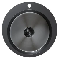 Кухонная мойка Mixline Pro 50 554770 цвет Черный графит