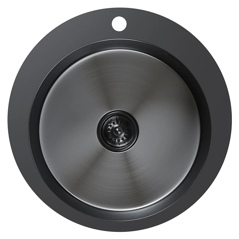 Кухонная мойка Mixline Pro 50 554770 цвет Черный графит