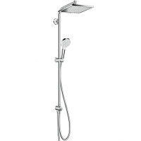 Душевая система Hansgrohe Crometta Showerpipe Reno EcoSmart 27289000 Хром латунь на стену