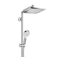 Душевая система Hansgrohe Crometta Showerpipe Reno EcoSmart 27289000 Хром латунь на стену