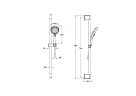 Душевой гарнитур Vitra Base Round A4590836EXP цвет Черный матовый