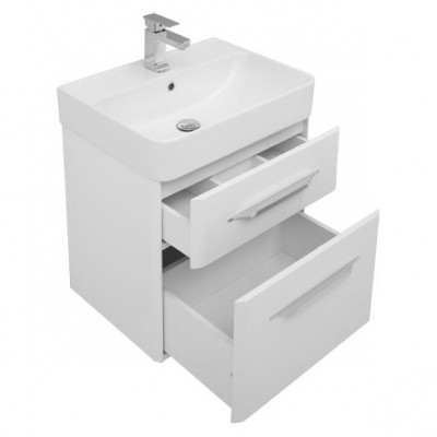 Тумба под раковину Aquanet Виченца 60 Белая 196252 МДФ / ЛДСП