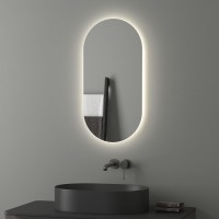 Зеркало Evoform Ledshine 80x40 BY 2586 с подсветкой 16.5 W - без выключателя - нейтральный белый свет стекло