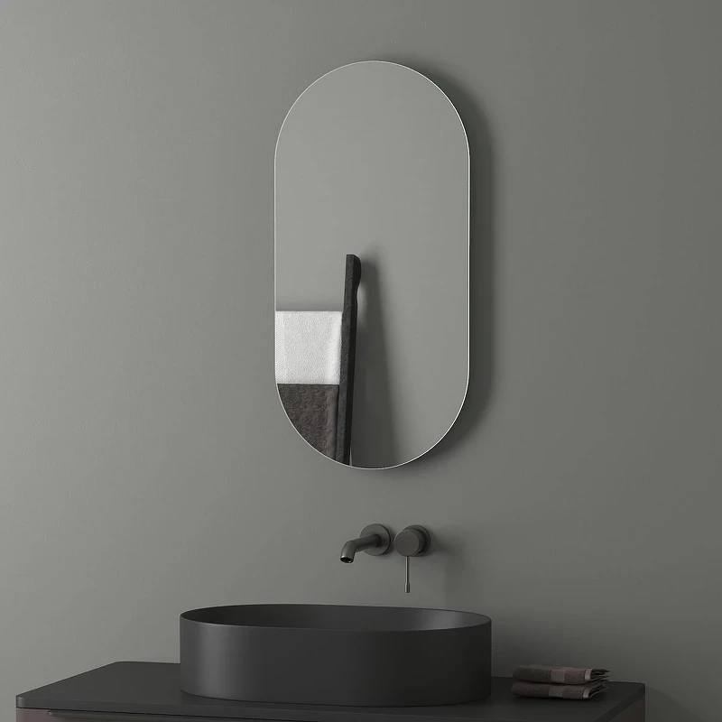 Зеркало Evoform Ledshine 80x40 BY 2586 с подсветкой 16.5 W - без выключателя - нейтральный белый свет стекло