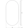 Зеркало Evoform Ledshine 80x40 BY 2586 с подсветкой 16.5 W - без выключателя - нейтральный белый свет стекло