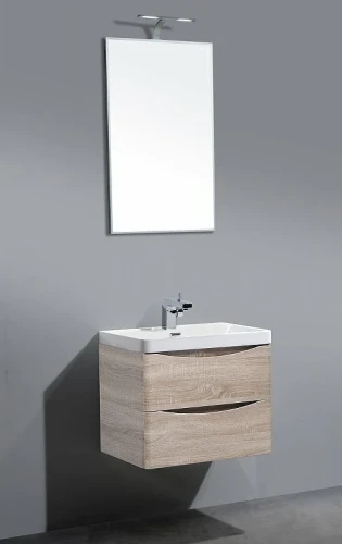 Тумба под раковину BelBagno Ancona-N 60 ANCONA-N-600-2C-SO-WO подвесная Rovere Bianco МДФ / ЛДСП