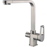 Смеситель для кухни ZorG Sanitary ZR 334 YF-NICKEL Никель латунь на столешницу