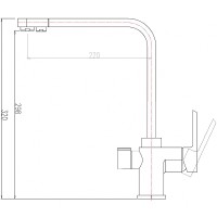 Смеситель для кухни ZorG Sanitary ZR 334 YF-NICKEL Никель латунь на столешницу