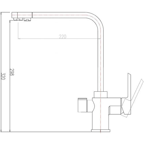 Смеситель для кухни ZorG Sanitary ZR 334 YF-NICKEL Никель латунь на столешницу
