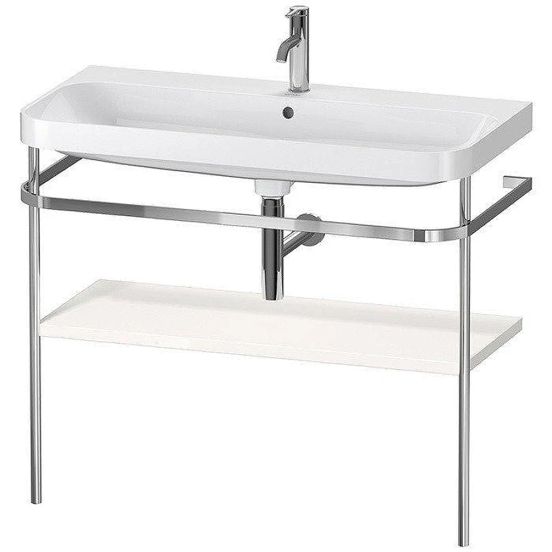 Консоль с раковиной Duravit Happy D.2 Plus 100 HP4838O2222 цвет Хром Белый