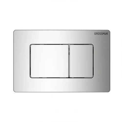 Унитаз с инсталляцией Grossman Classic 97.4455SQ.04.10M цвет Белый глянцевый с сиденьем Микролифт с клавишей смыва цвет Хром