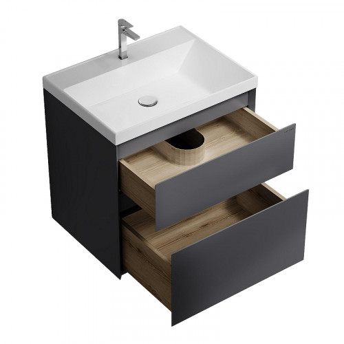 Тумба под раковину Grossman Меркадо 60 106077 цвет Графит матовый