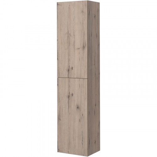 Шкаф пенал Aquanet Алвита New 35 R 277561 подвесной Дуб веллингтон белый МДФ / ЛДСП