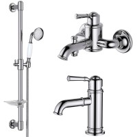 Комплект смесителей Aquatek Классик AQ1530CR Хром латунь