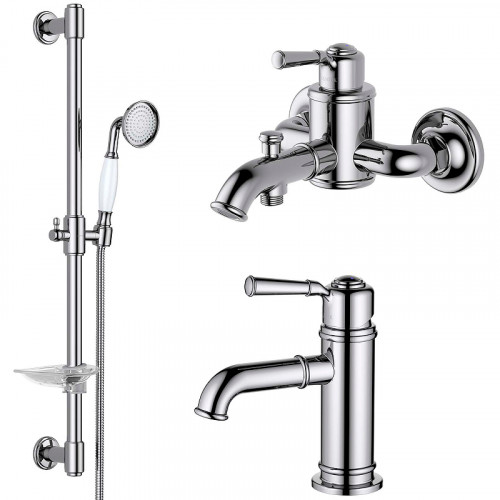 Комплект смесителей Aquatek Классик AQ1530CR Хром латунь