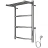 Электрический полотенцесушитель Azario Verona 400x600 П6 AZ04846P с полкой, диммер справа Хром