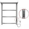 Электрический полотенцесушитель Azario Verona 400x600 П6 AZ04846P с полкой, диммер справа Хром