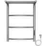 Электрический полотенцесушитель Azario Verona 400x600 П6 AZ04846P с полкой, диммер справа Хром