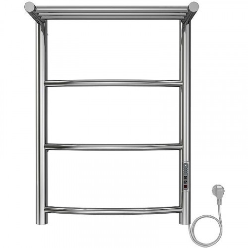 Электрический полотенцесушитель Azario Verona 400x600 П6 AZ04846P с полкой, диммер справа Хром