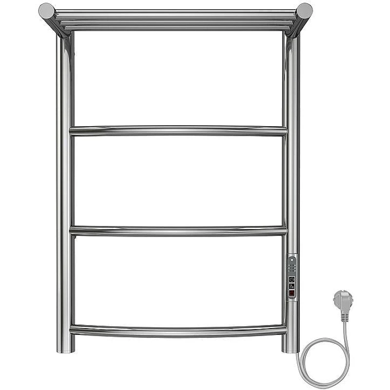 Электрический полотенцесушитель Azario Verona 400x600 П6 AZ04846P с полкой, диммер справа Хром