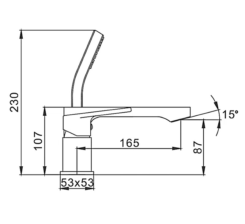 Смеситель на борт ванны Frap H46 F1146 Хром латунь