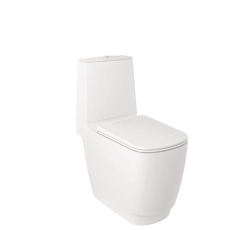 Унитаз-компакт Kludi Resa S 27WCB0253 цвет Белый матовый без бачка и сиденья