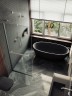Душевая перегородка Maybah Glass MGD-731-5у 790x1950 в узком профиле Хром матовый стекло сатиновое