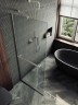 Душевая перегородка Maybah Glass MGD-731-5у 790x1950 в узком профиле Хром матовый стекло сатиновое
