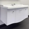 Тумба с раковиной Comforty Палини 100 00-00019754 подвесная Белый глянец