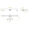 Душевой лоток RGW SDR-52S-80 76215280-13 с решеткой цвет Сатин
