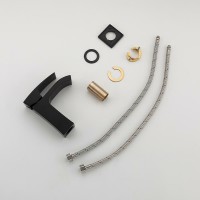 Смеситель для раковины Gappo G07-6 G1007-6 Черный матовый латунь