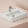 Раковина Artceram Scalino 55 SCL007 05 00 Белая матовая фарфор подвесная, накладная
