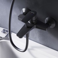 Смеситель для ванны AM.PM Gem F90A10022 Черный латунь на стену