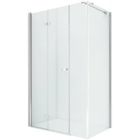 Душевой уголок New Trendy New Soleo Chrome 100x100 L K-0380 профиль Хром стекло прозрачное