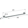 Полотенцедержатель Remer Guest GS30CR Хром
