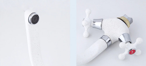 Смеситель для кухни Frap H5408 F5408-8 Белый