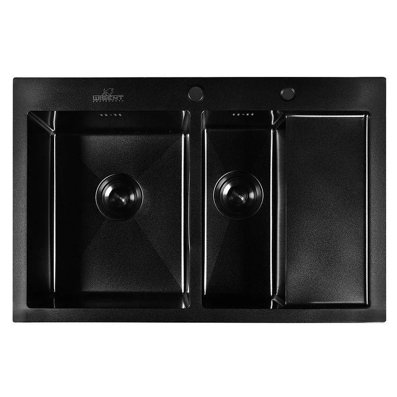 Кухонная мойка Wisent 78 WS37851B-SL/WS-02-2B/W302644B цвет Графит
