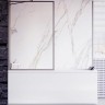 Шторка на ванну Veconi Palau 60 PL85GR-60-01-C7 профиль Брашированный графит стекло прозрачное