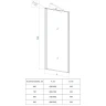 Шторка на ванну Veconi Palau 60 PL85GR-60-01-C7 профиль Брашированный графит стекло прозрачное