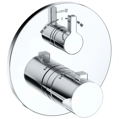 Смеситель для душа Kludi Nova Fonte Puristic 208100515 с термостатом Хром