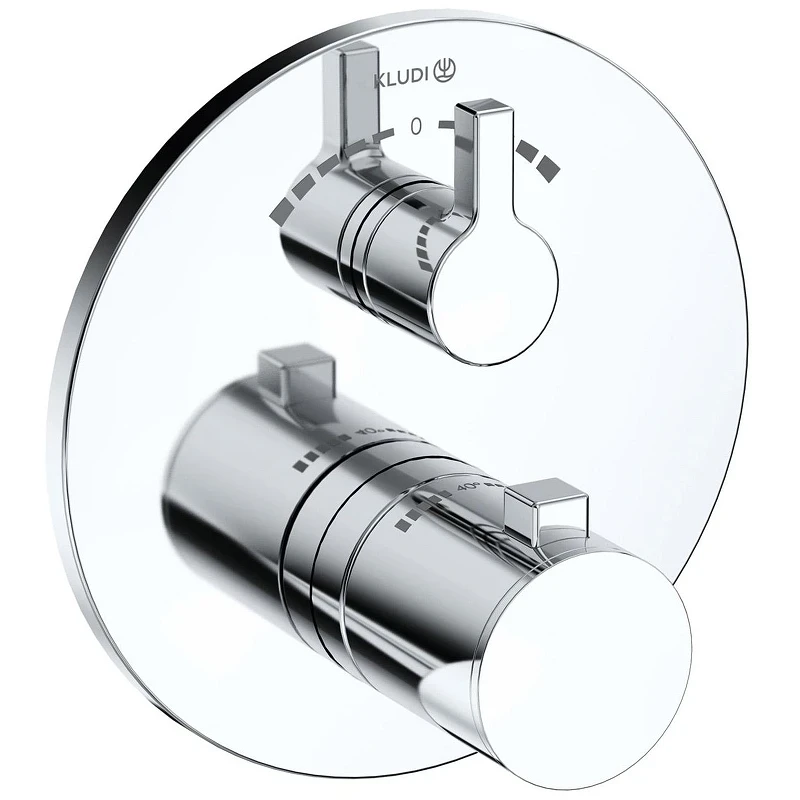 Смеситель для душа Kludi Nova Fonte Puristic 208100515 с термостатом Хром