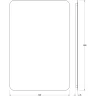 Зеркало Defesto Opti 80x120 DF 2820R с подсветкой 38W-3000К/ИК - выключатель/Теплый белый свет