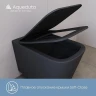 Унитаз подвесной Aqueduto Macio Tornado MACT2140 цвет Черный матовый с сиденьем Микролифт