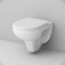 Комплект унитаза Damixa Jupiter DX77C1738SC с инсталляцией Tece Profil 9400412 с сиденьем Микролифт и клавишей смыва Хром глянцевый фарфор подвесной