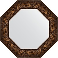 Зеркало Evoform Octagon 63х63 BY 7374 в багетной раме - Византия бронза 99 мм стекло