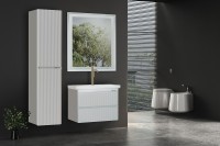 Шкаф пенал Bellezza Эмилия 30 L 4624802182014 подвесной Белый МДФ / ЛДСП